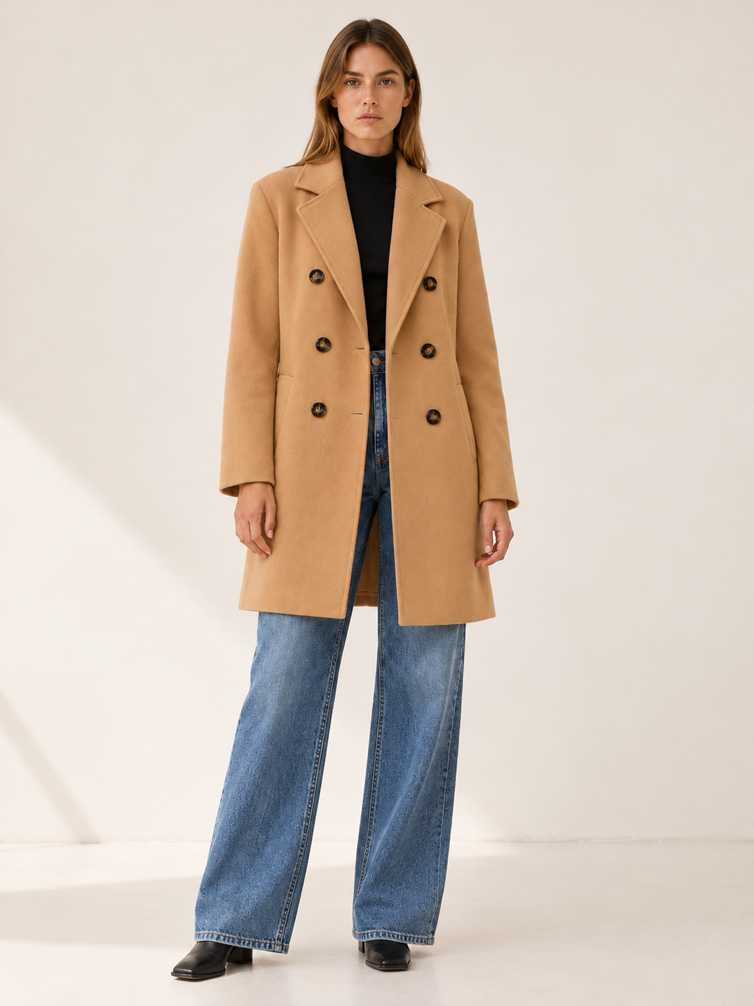 Dorothee | Women's Double-Breasted Coat Winter Work