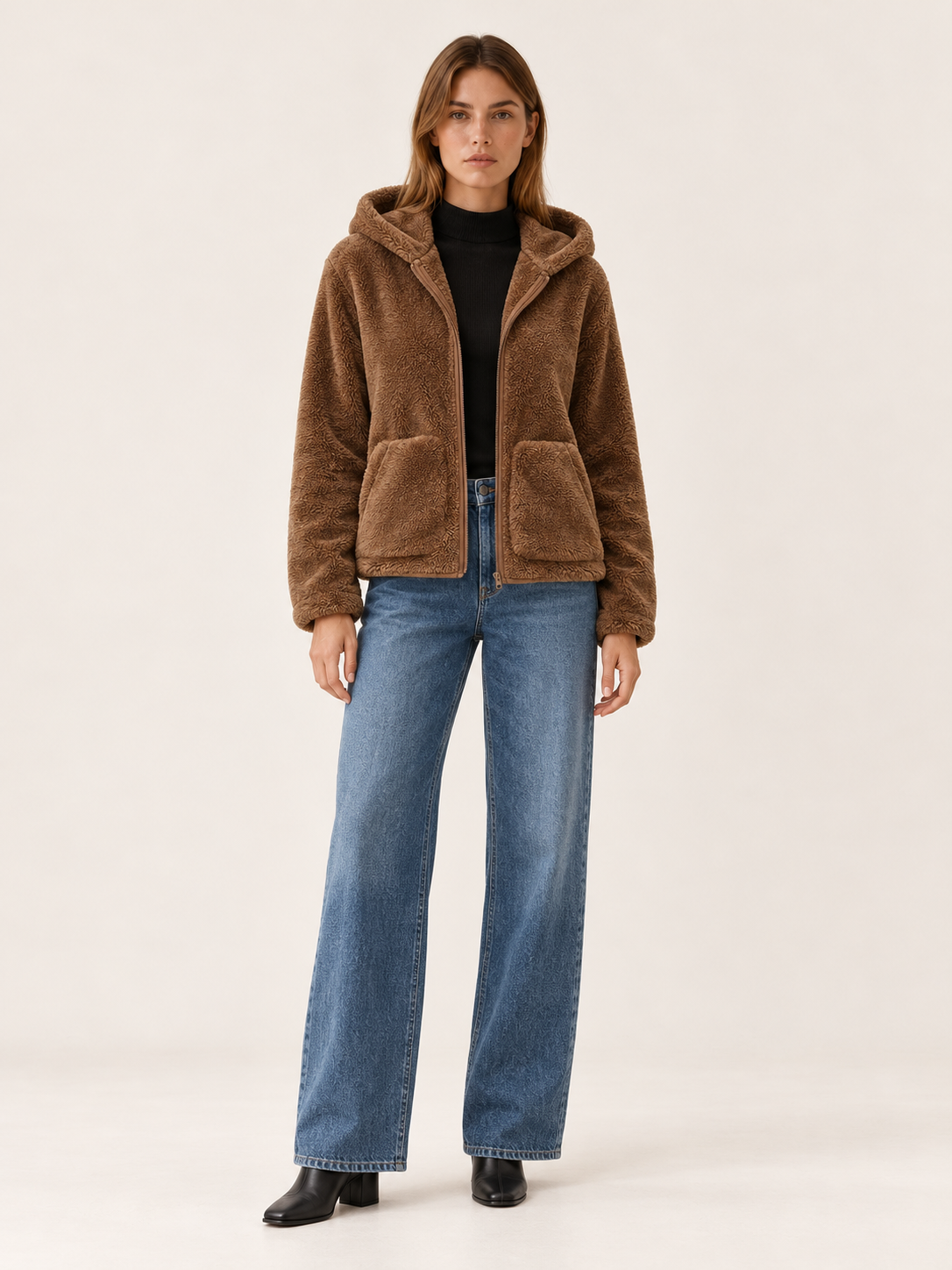 Dorothie | Women's Hooded Teddy Jacket Winter