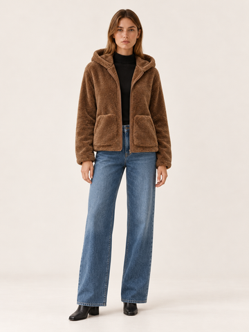 Dorothie | Women's Hooded Teddy Jacket Winter