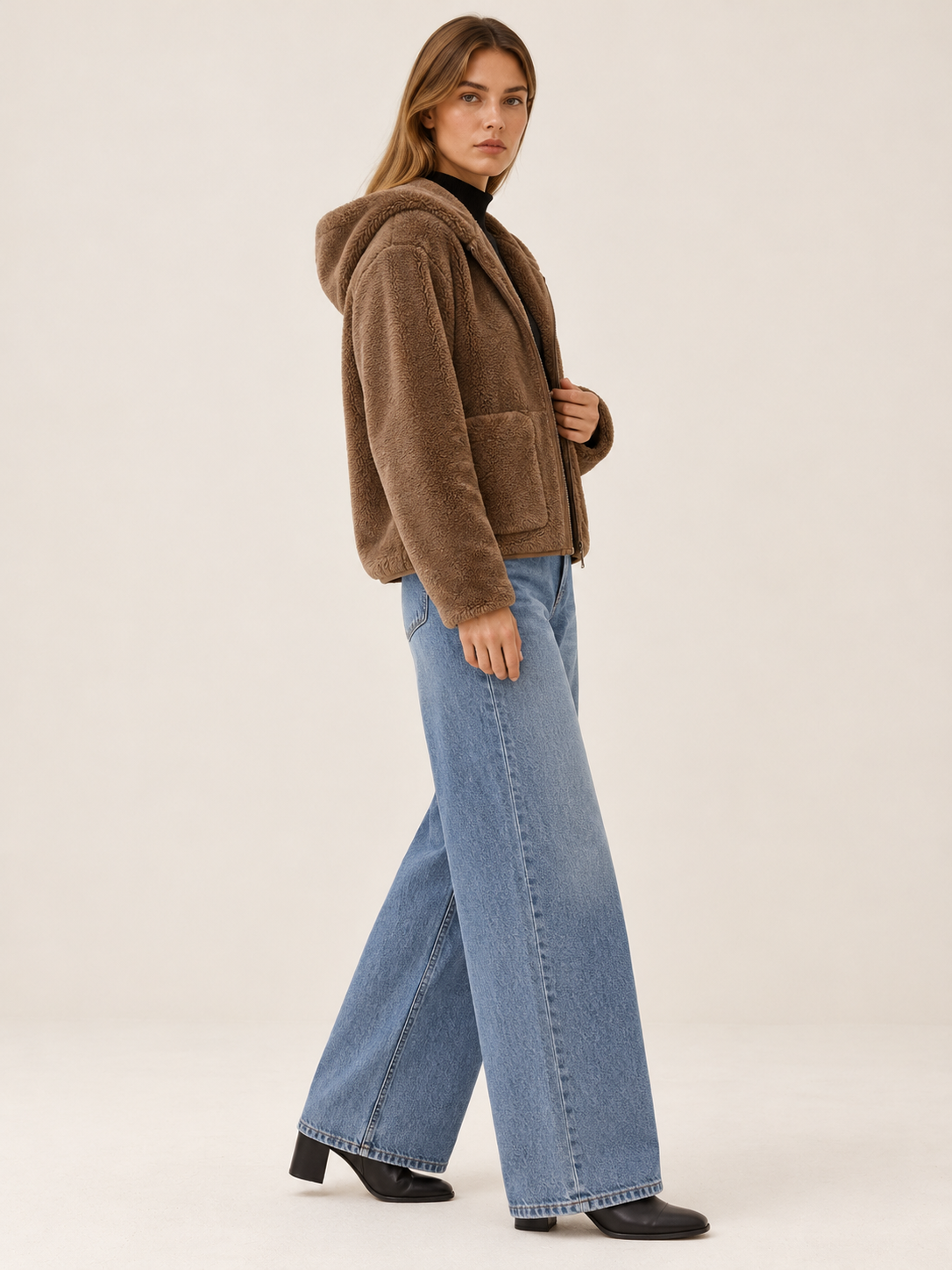 Dorothie | Women's Hooded Teddy Jacket Winter