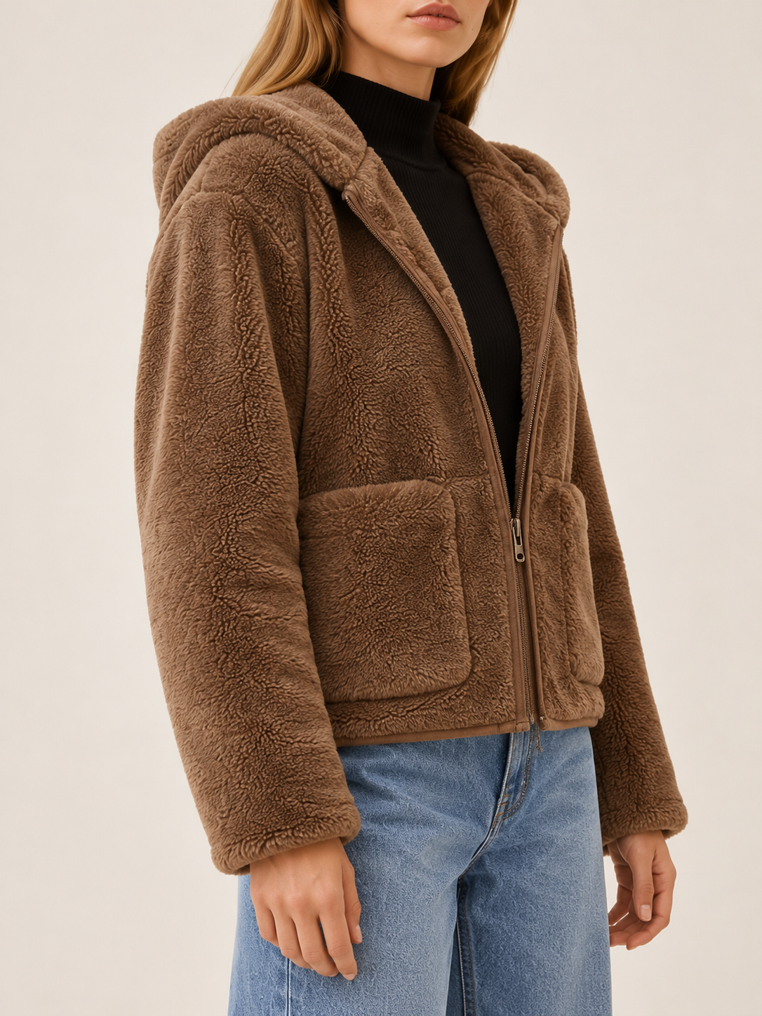 Dorothie | Women's Hooded Teddy Jacket Winter