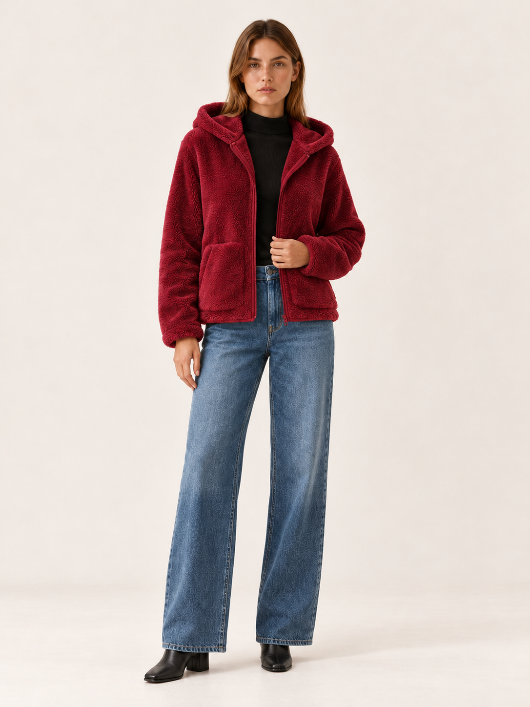 Dorothie | Women's Hooded Teddy Jacket Winter