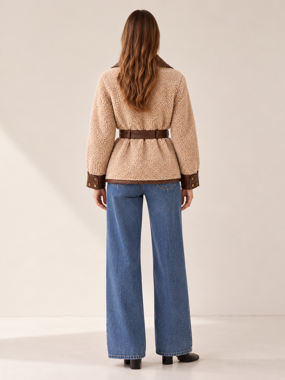 Edwina | Women's Belted Sherpa Jacket Winter