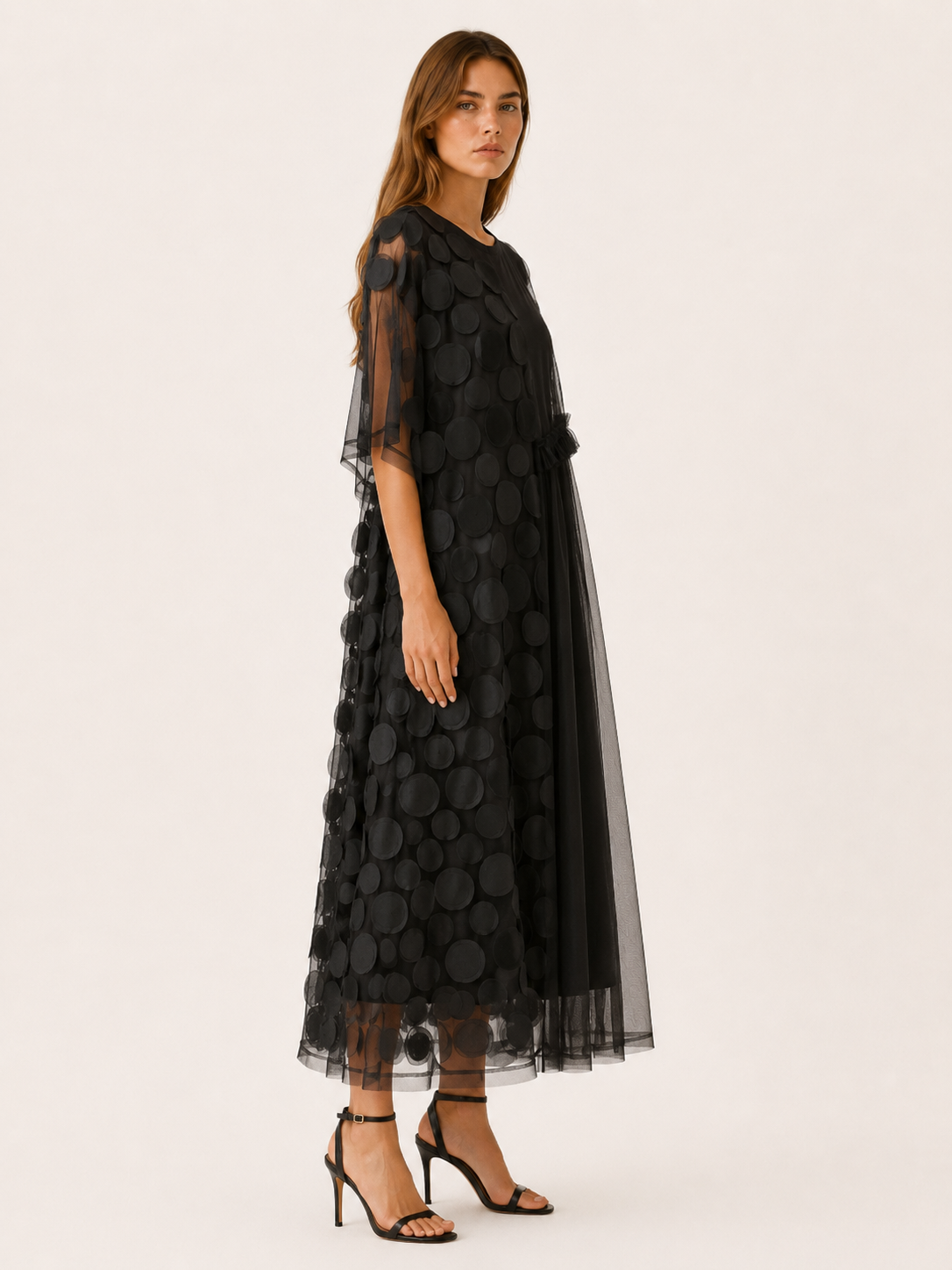 Elfrida | Tulle Party Dress with Asymmetric Overlay
