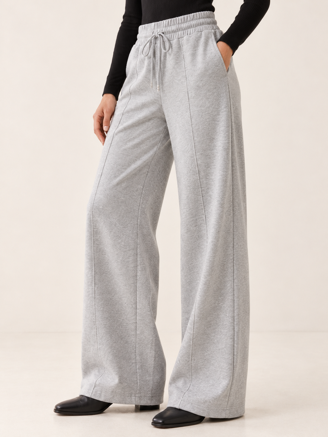 Elliana | Women's Pintuck Drawstring Wide Leg Pants Fall
