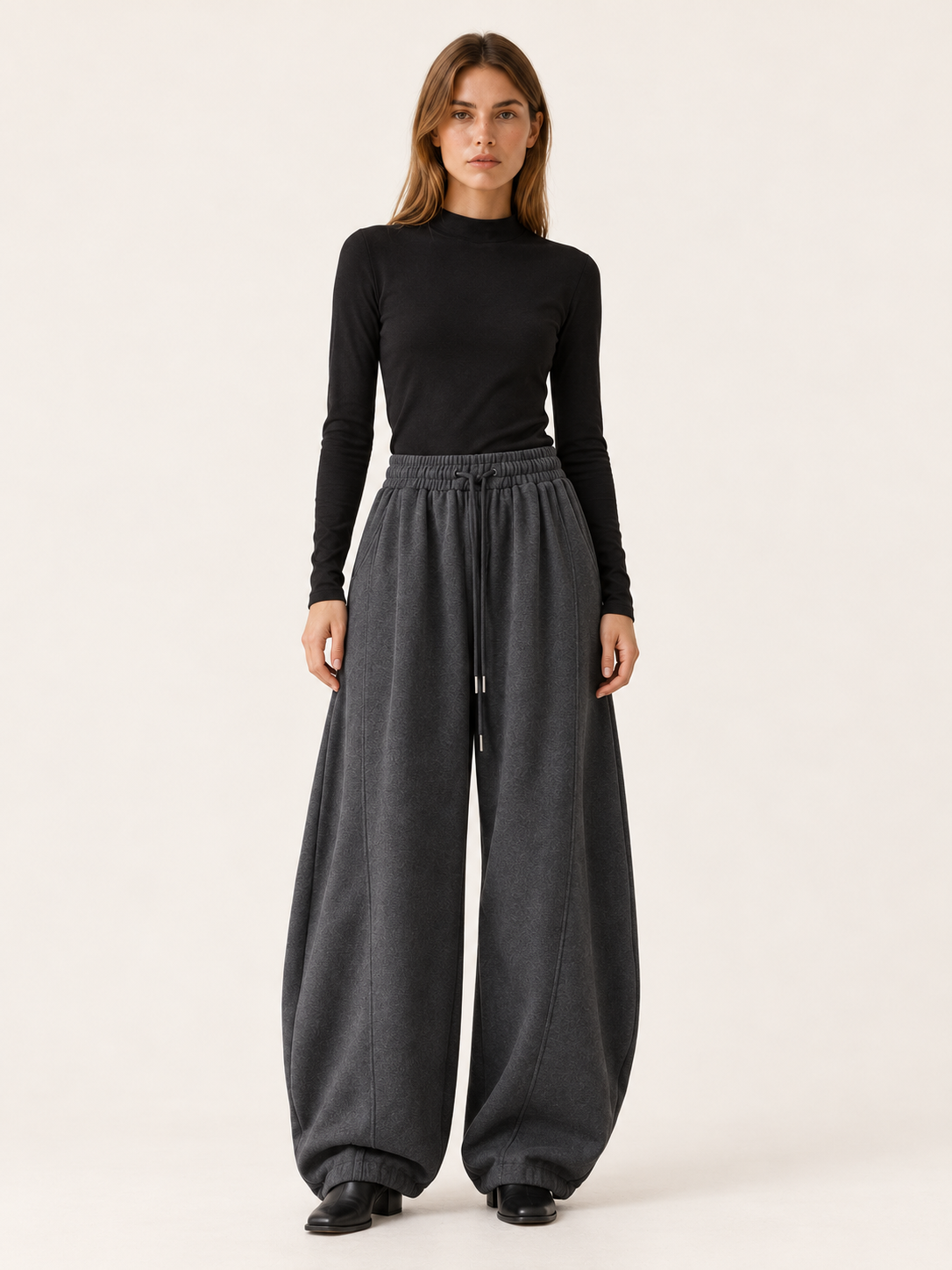 Emersyn | Women's High Waisted Drawstring Barrel Pants Fall