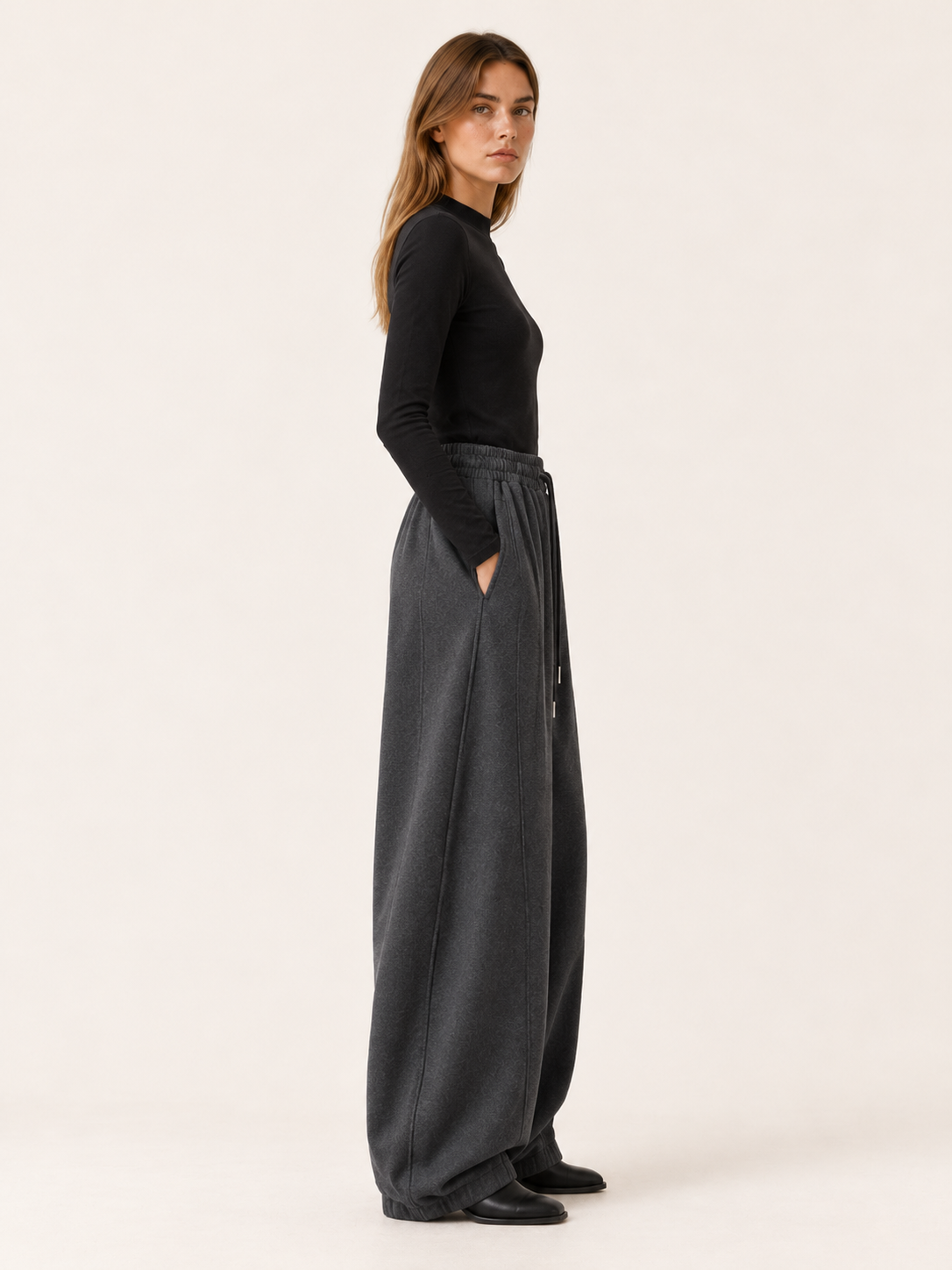 Emersyn | Women's High Waisted Drawstring Barrel Pants Fall