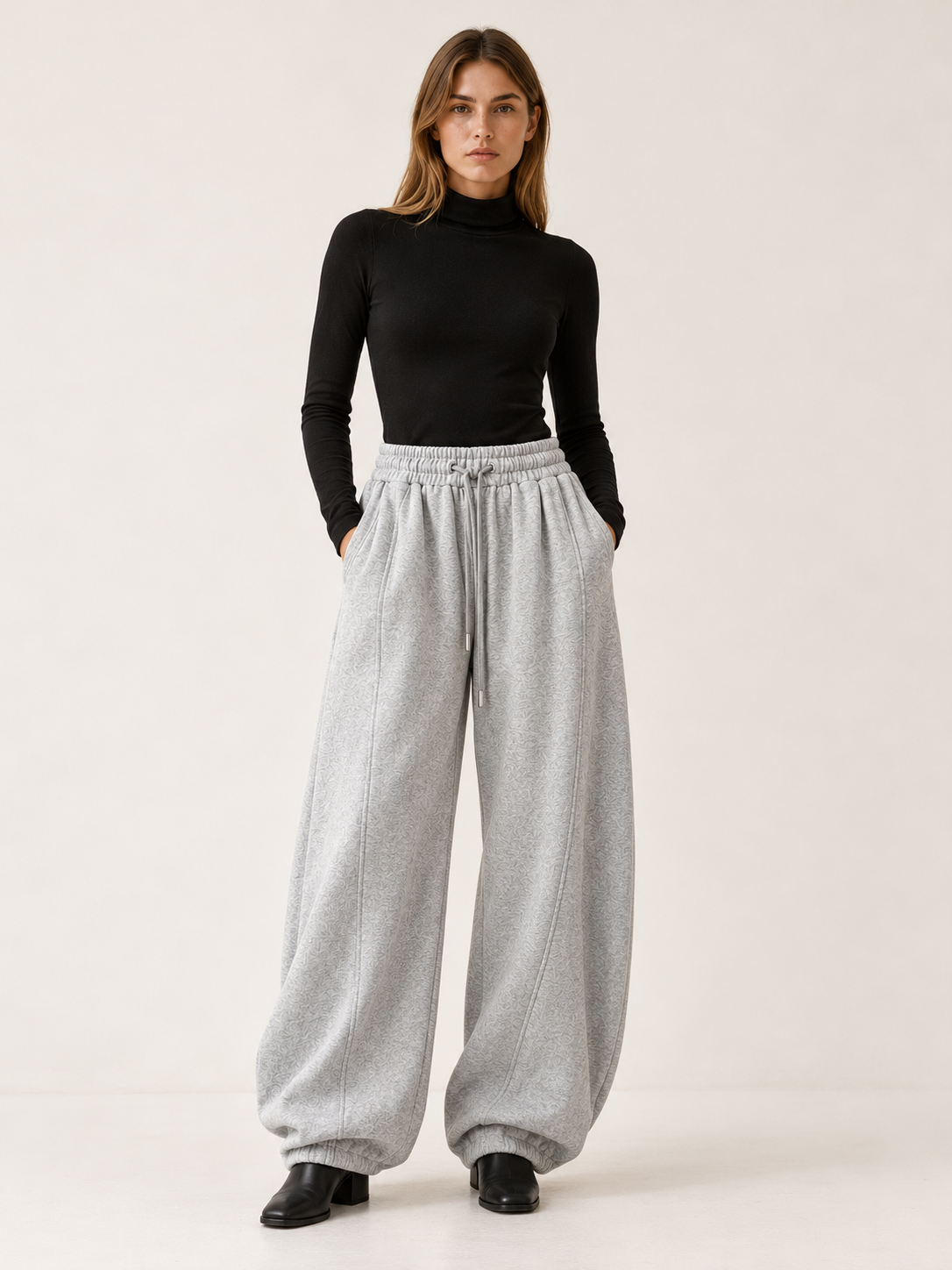 Emersyn | Women's High Waisted Drawstring Barrel Pants Fall