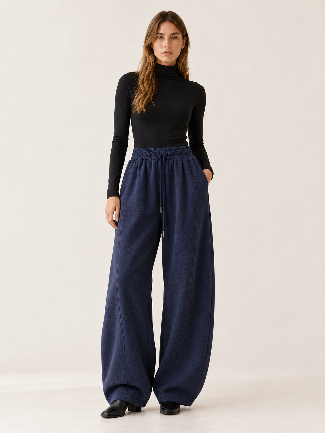 Emersyn | Women's High Waisted Drawstring Barrel Pants Fall