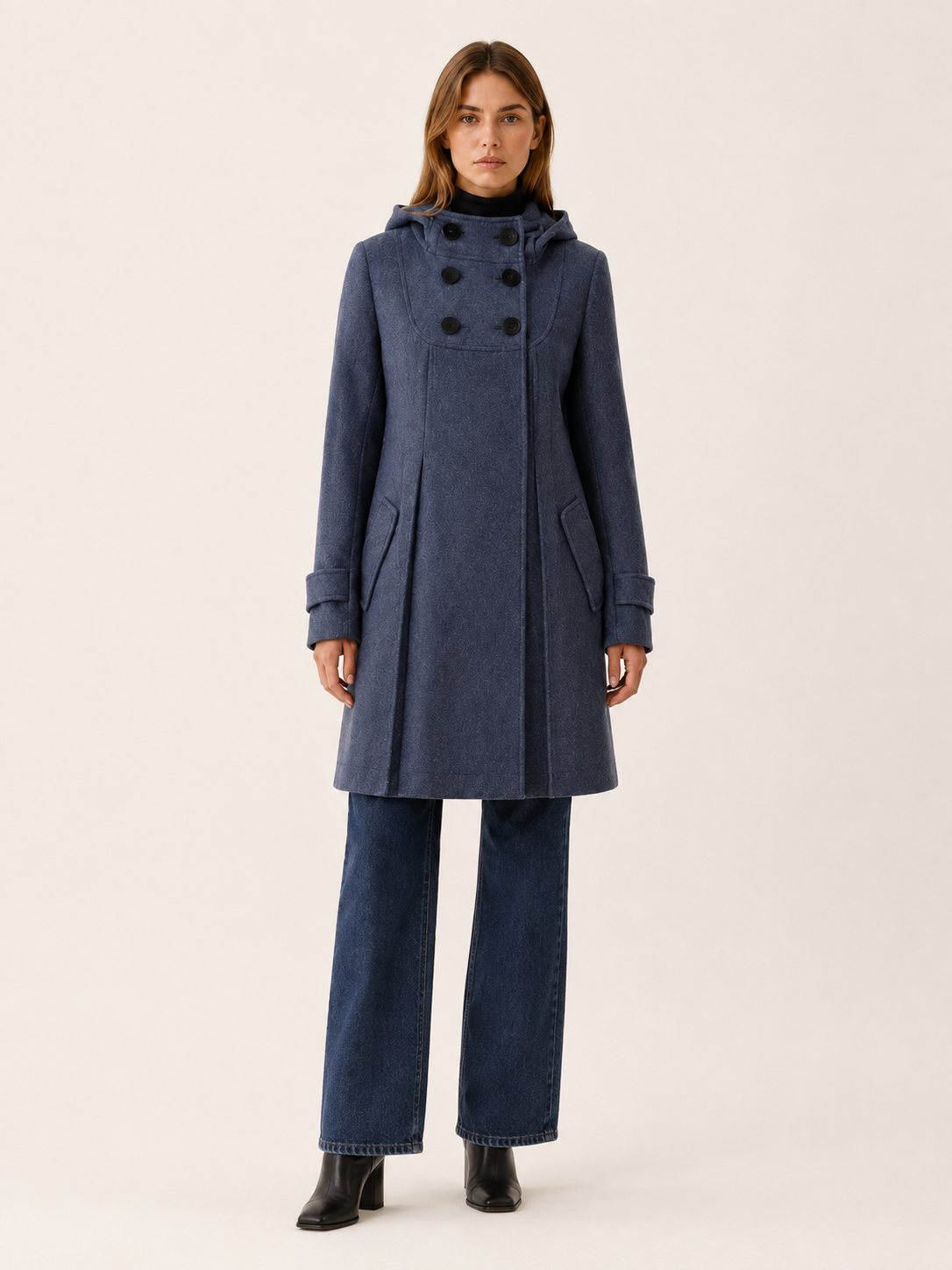 Eponine | Women's Double Breasted Hooded Coat