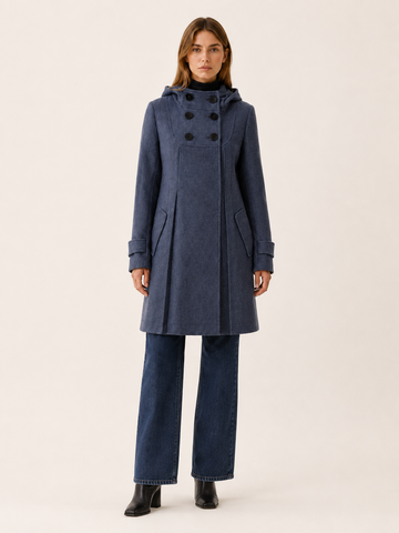 Eponine | Women's Double Breasted Hooded Coat