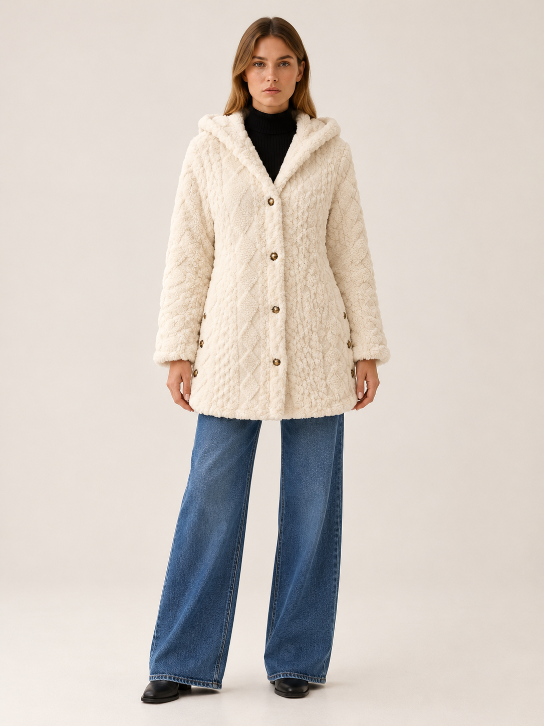 Ernestina | Women's Hooded Fleece Jacket Winter