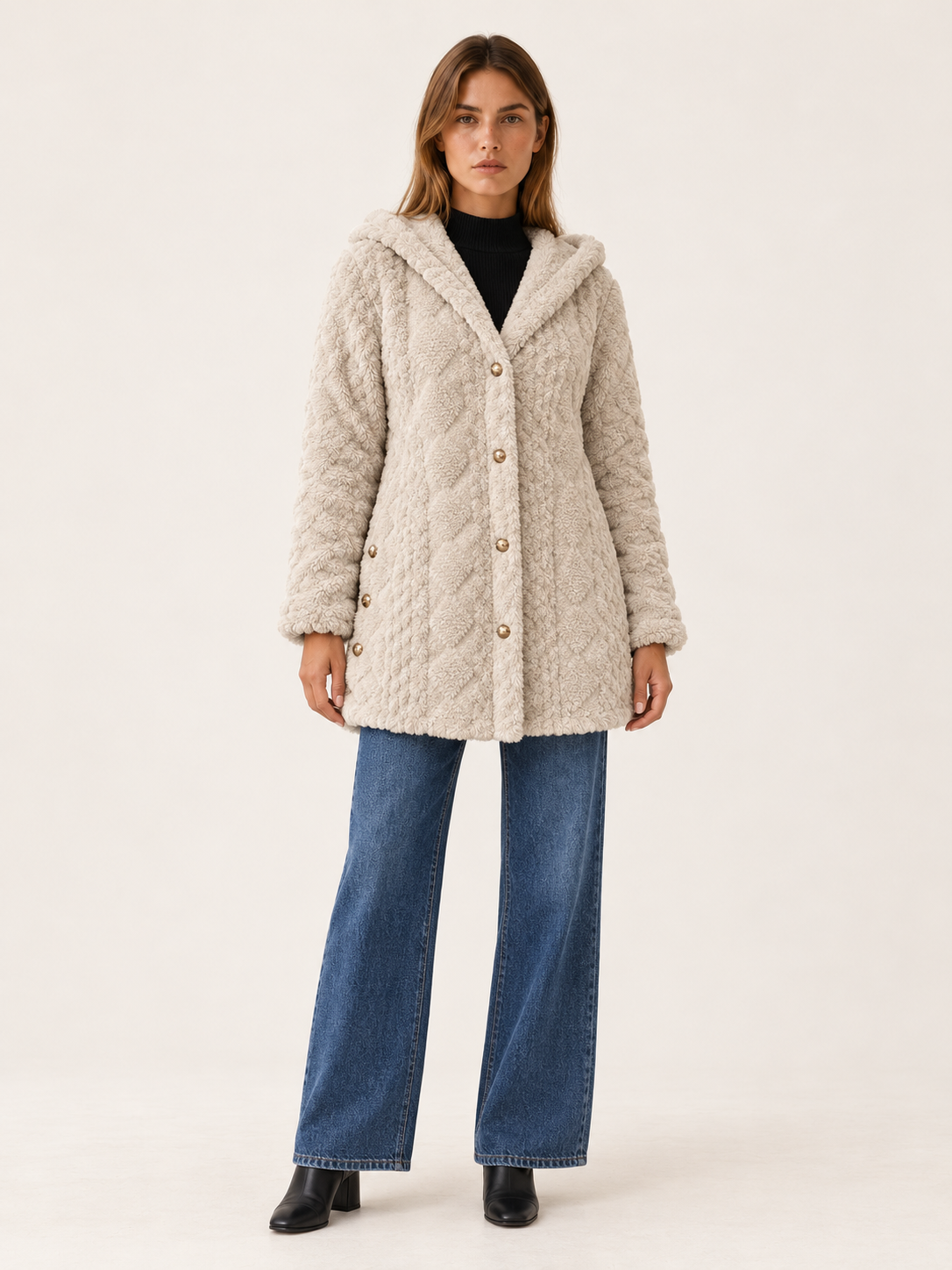 Ernestina | Women's Hooded Fleece Jacket Winter