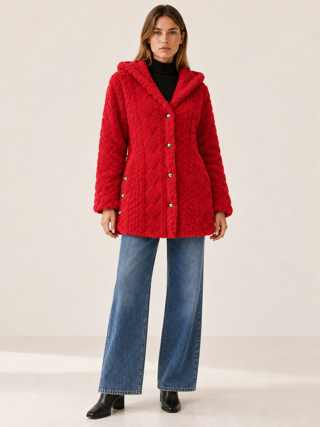 Ernestina | Women's Hooded Fleece Jacket Winter