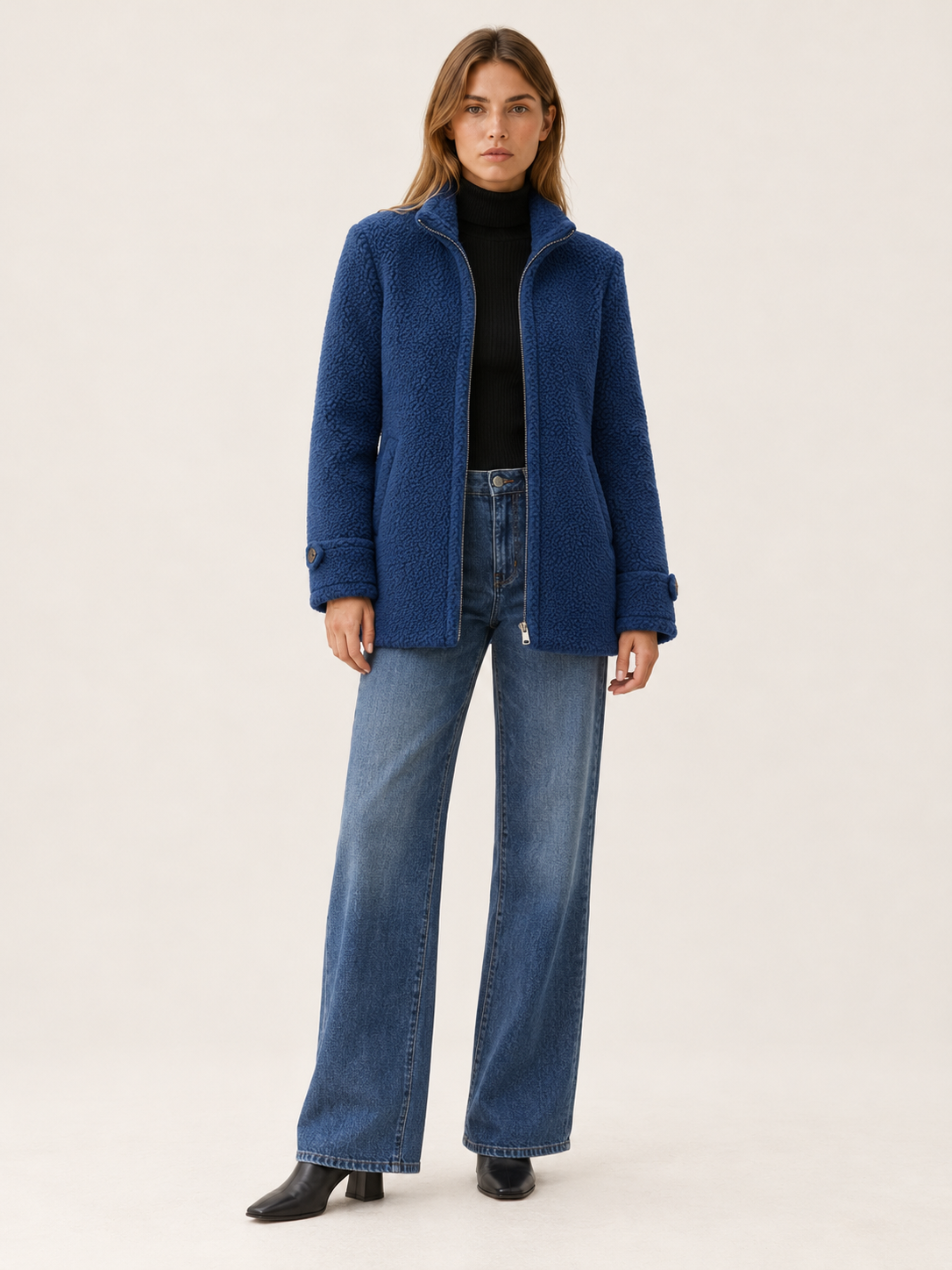 Eva | Women's Zip-Up Teddy Coat Winter