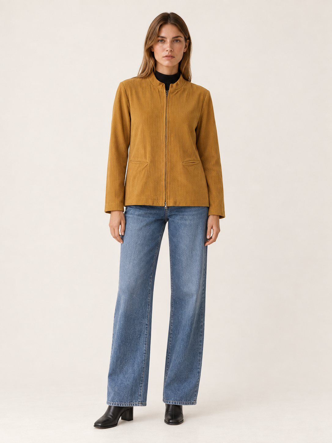 Evadelle | Women's Zip Through Knitted Cardigan