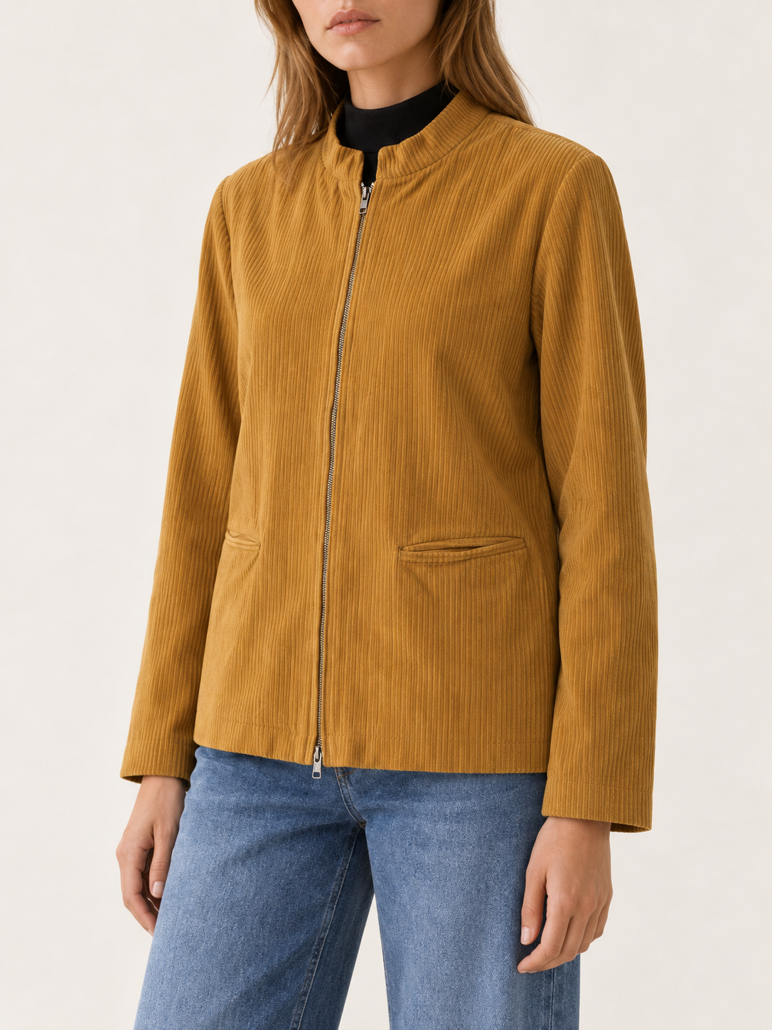 Evadelle | Women's Zip Through Knitted Cardigan