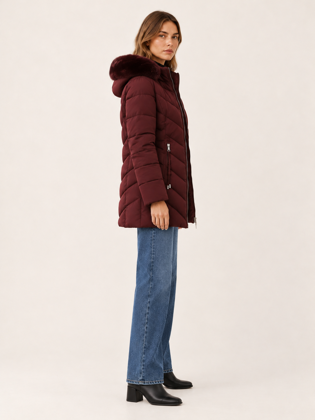 Fenella | Women's Hooded Quilted Puffer Coat Winter