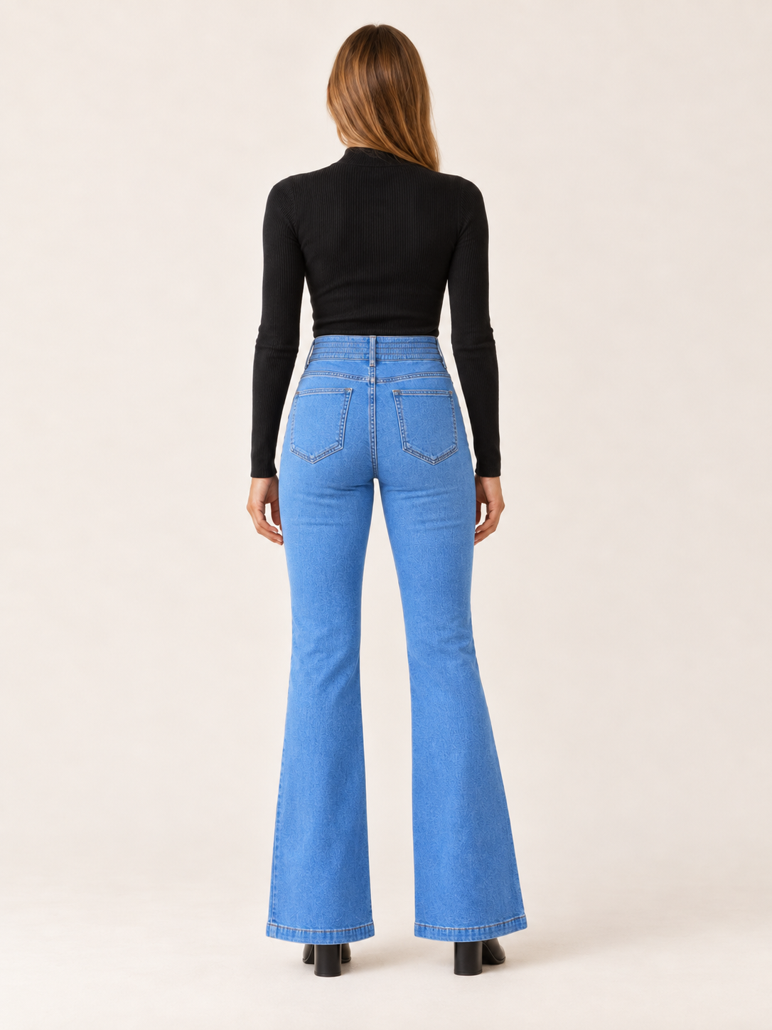 Flarelyn | Women's High Waisted Stretch Flare Jeans