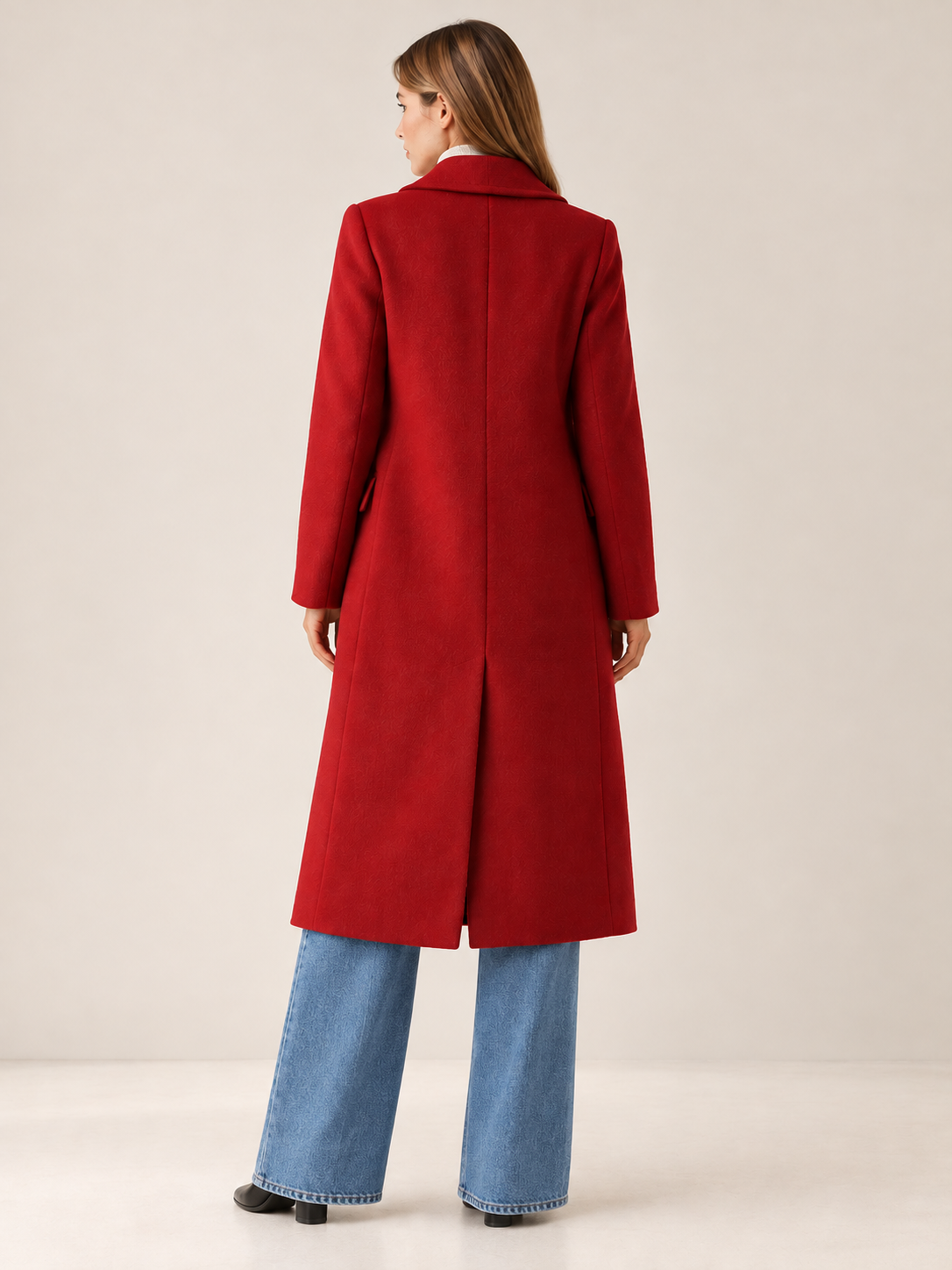 Fleur | Women's Double-Breasted Long Coat Winter