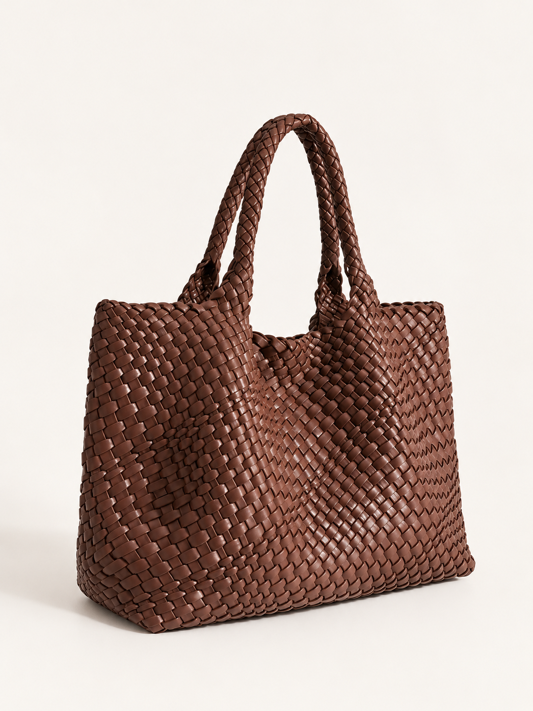 Florentia | Women's Woven Faux Leather Tote Bag Fall
