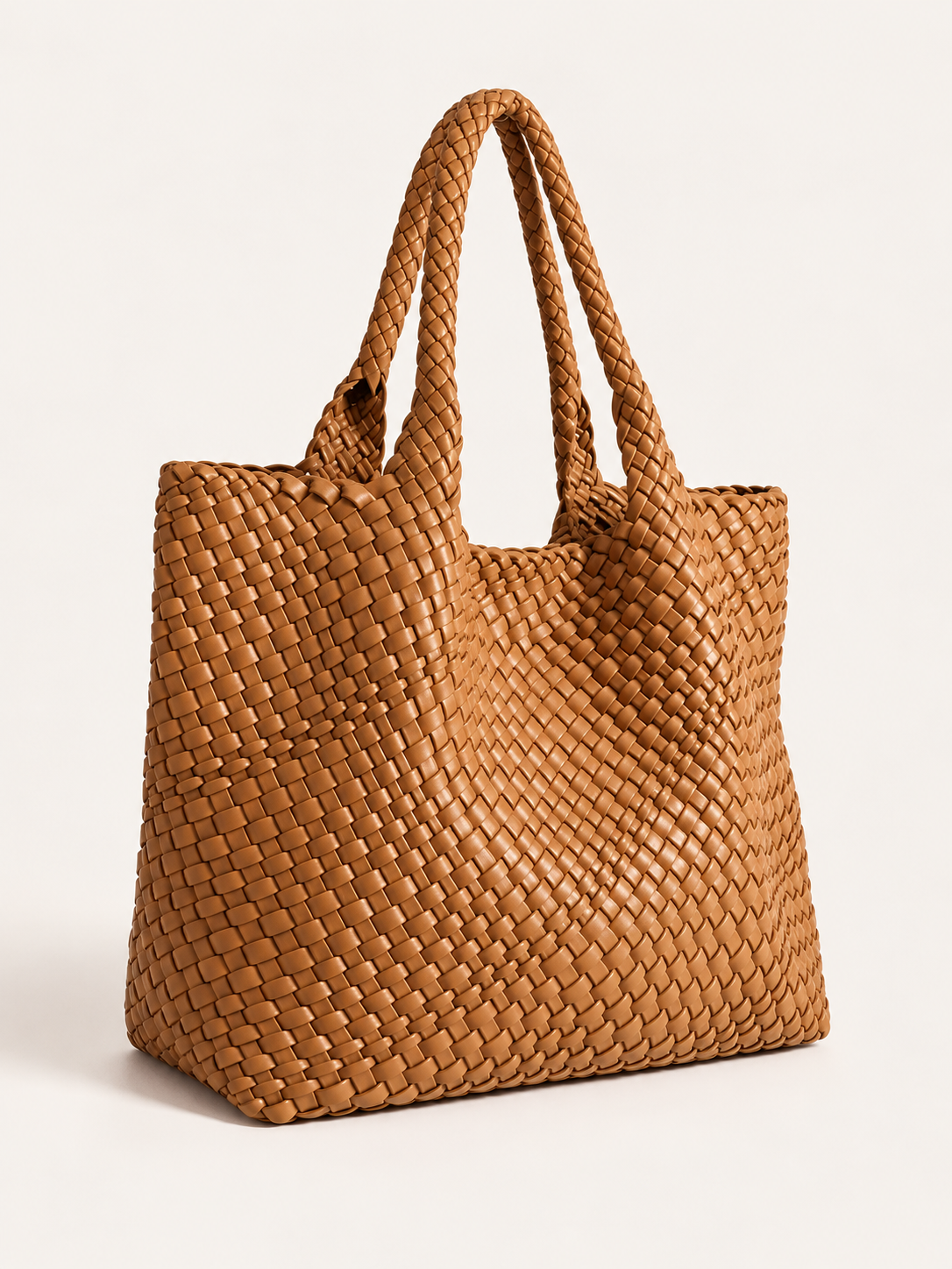 Florentia | Women's Woven Faux Leather Tote Bag Fall