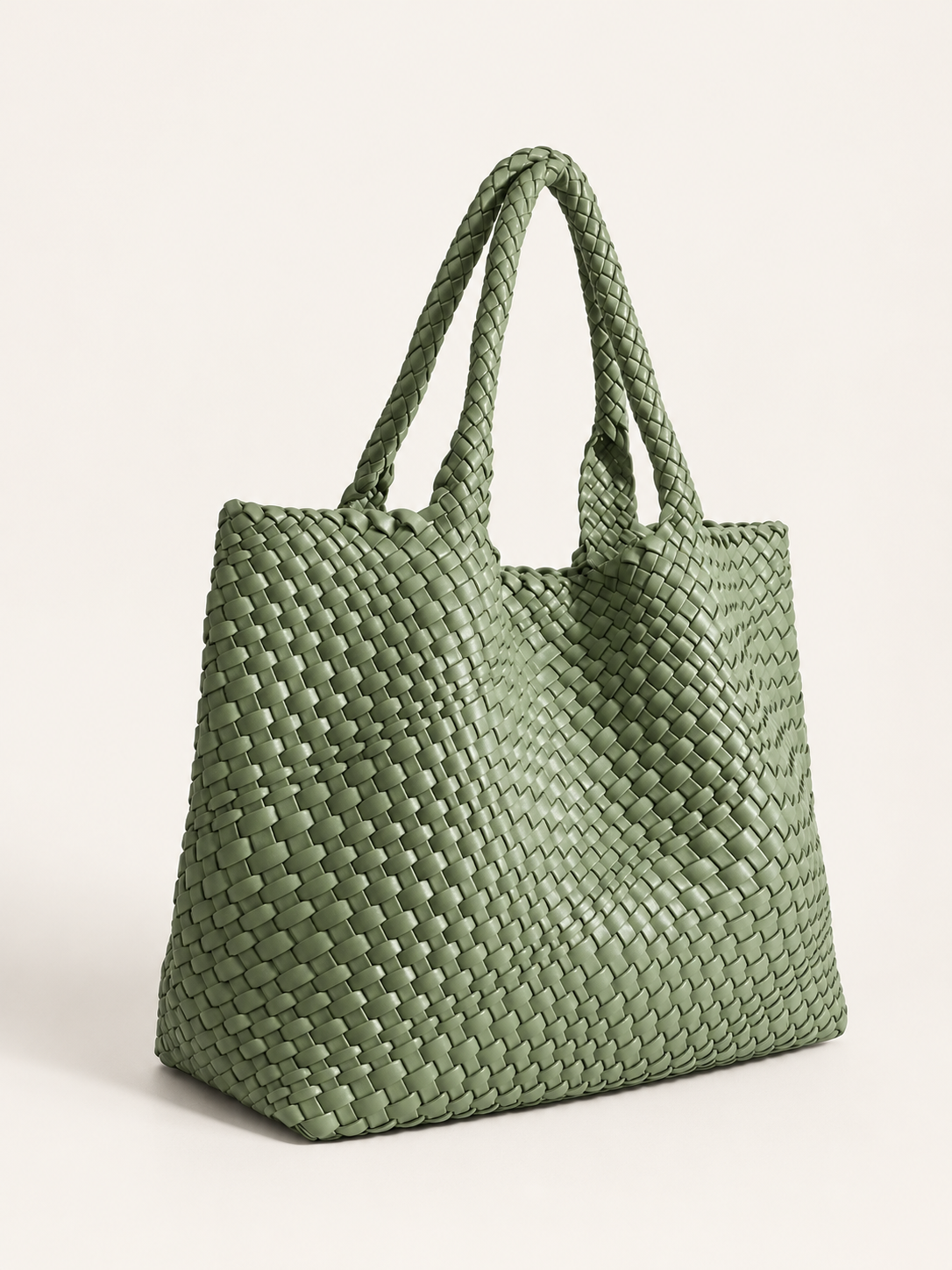 Florentia | Women's Woven Faux Leather Tote Bag Fall