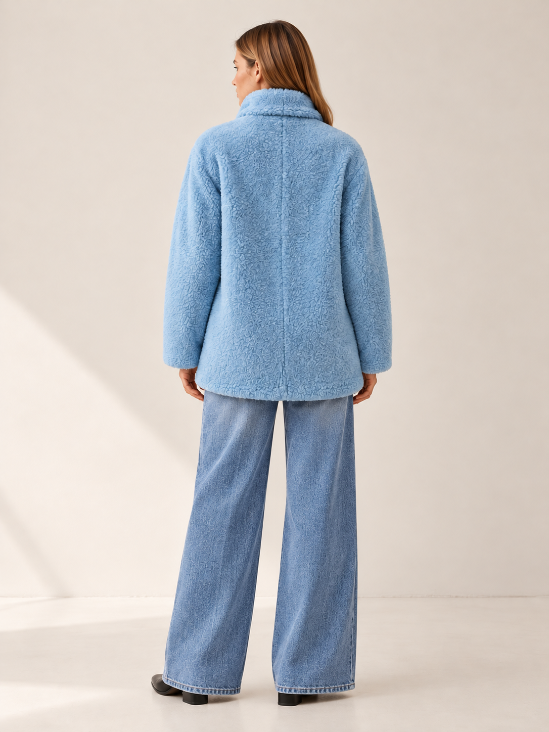 Gwendoline | Women's Wrap Collar Teddy Coat Winter