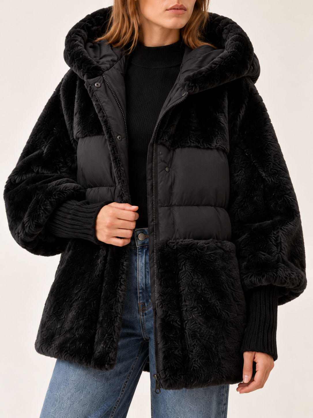 Hailey | Women's Hooded Faux Fur Jacket Winter