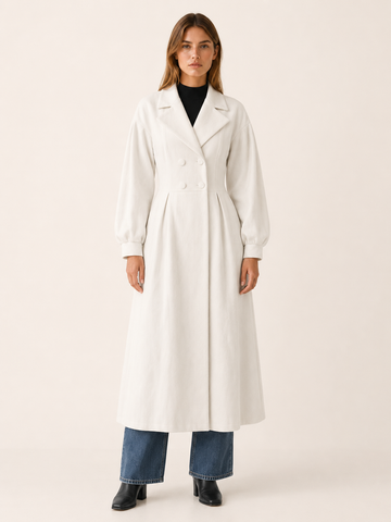 Harper | Trench Coat with Double-Breasted Front and Midi Fit