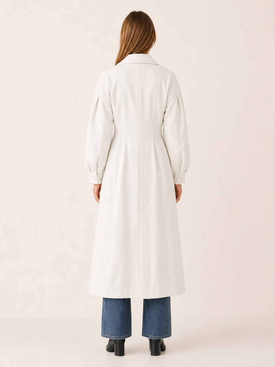 Harper | Trench Coat with Double-Breasted Front and Midi Fit