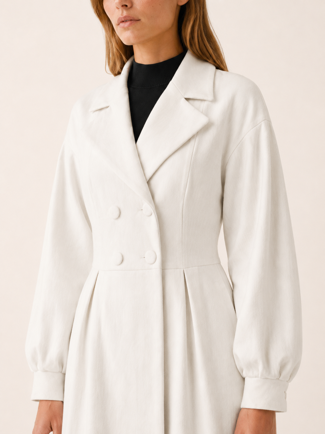 Harper | Trench Coat with Double-Breasted Front and Midi Fit