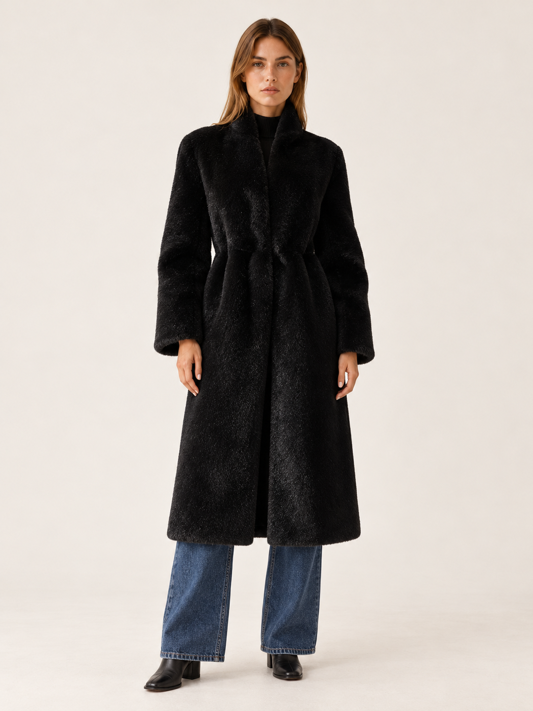 Hayden | Women's Longline Faux Fur Coat Winter Holiday Party