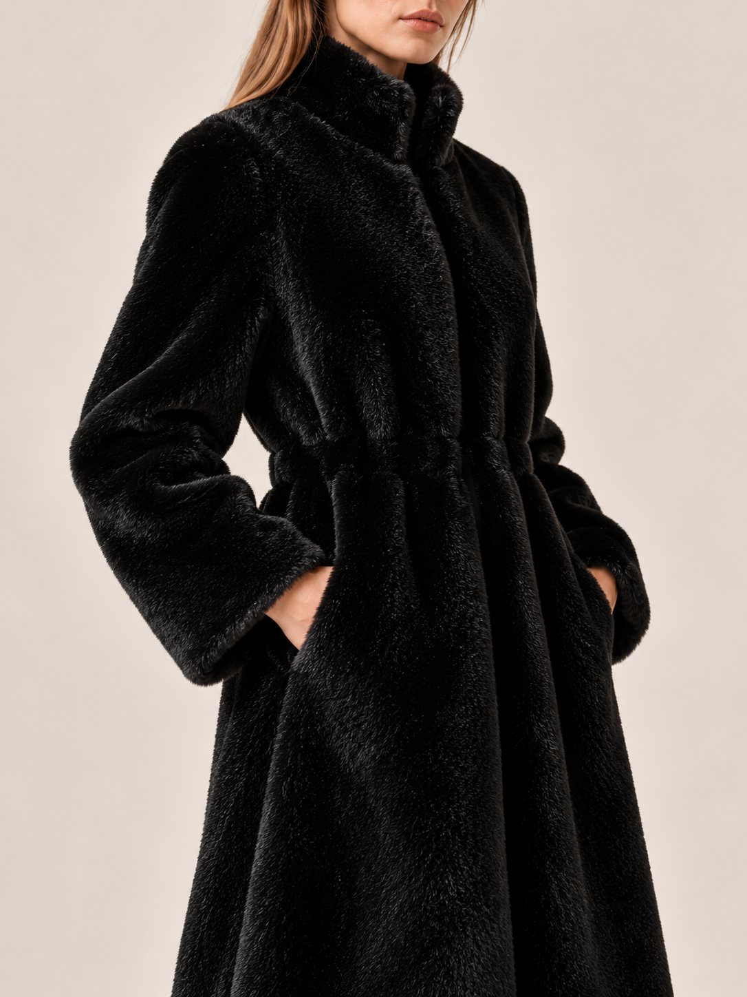 Hayden | Women's Longline Faux Fur Coat Winter Holiday Party