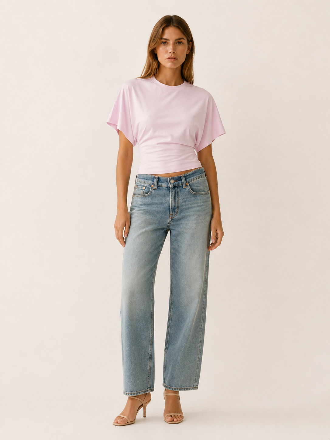 Helena | Fitted Waist Top with Flared Sleeves