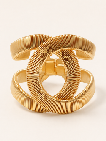 Helmi | Geometric Bracelet with Textured Detail