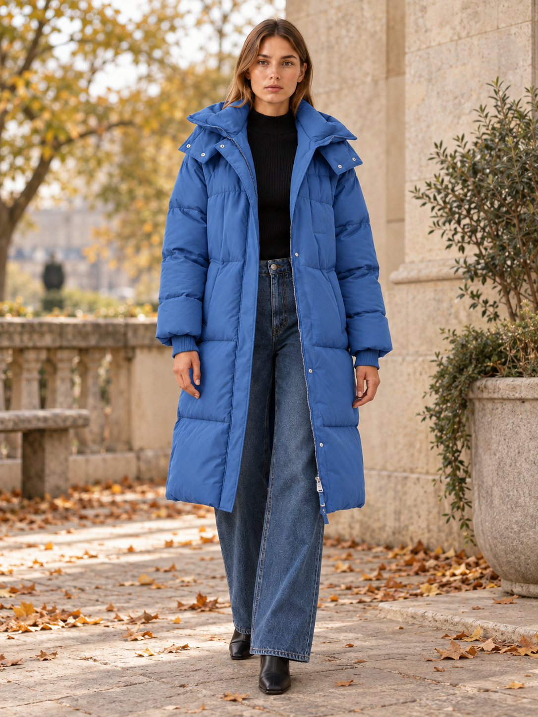 Henrietta | Women's Long Hooded Puffer Coat Winter