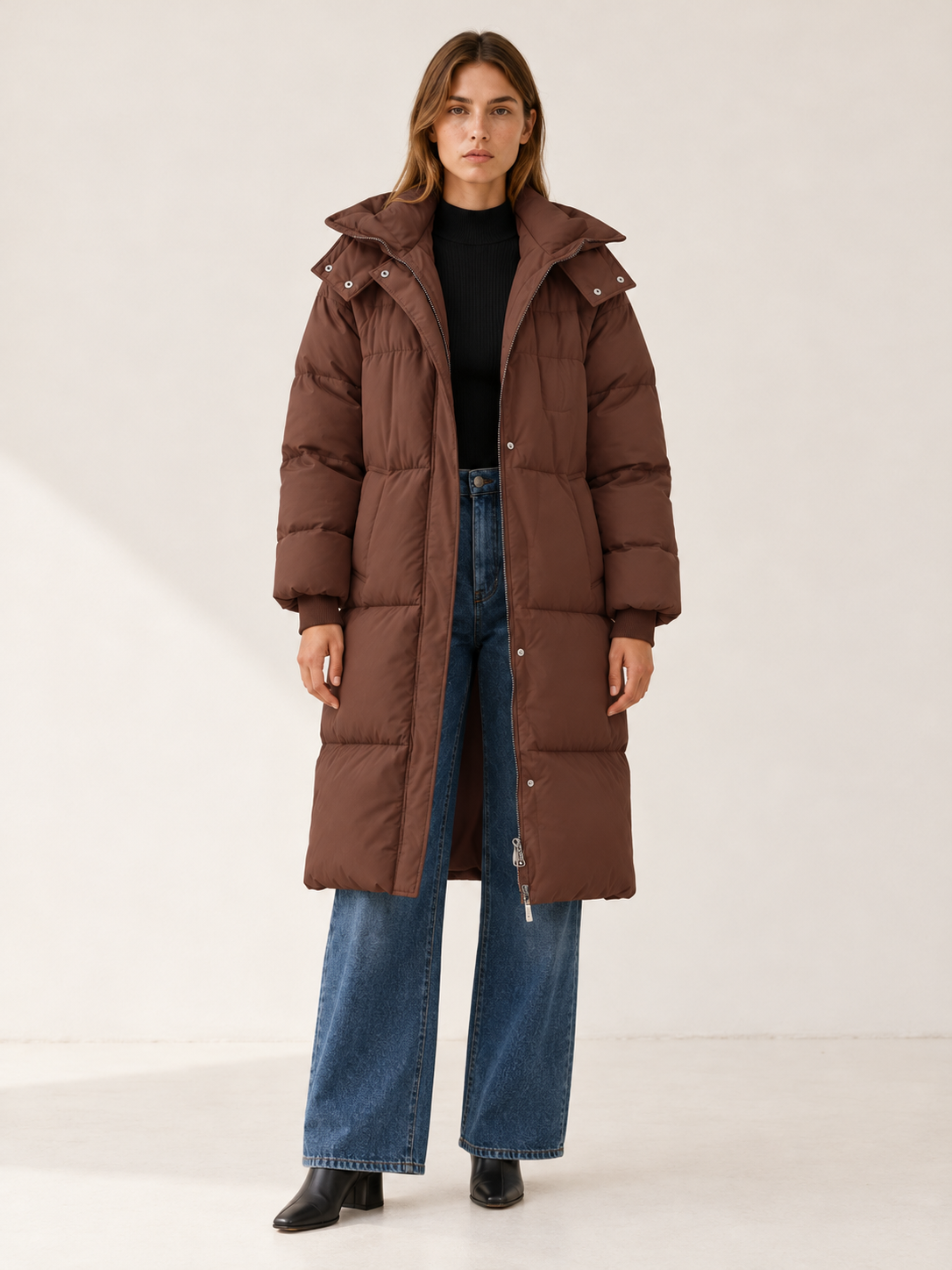 Henrietta | Women's Long Hooded Puffer Coat Winter