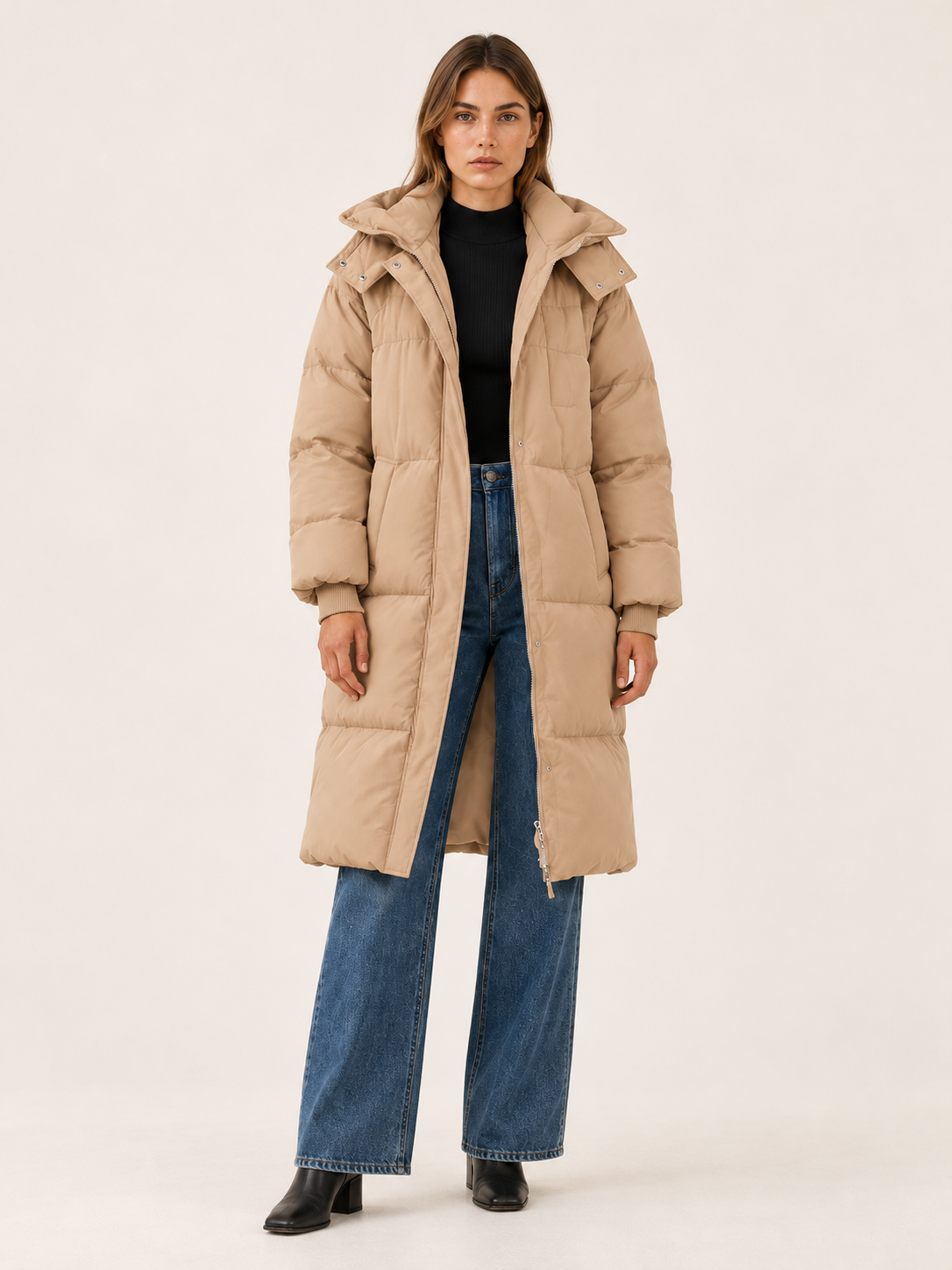 Henrietta | Women's Long Hooded Puffer Coat Winter