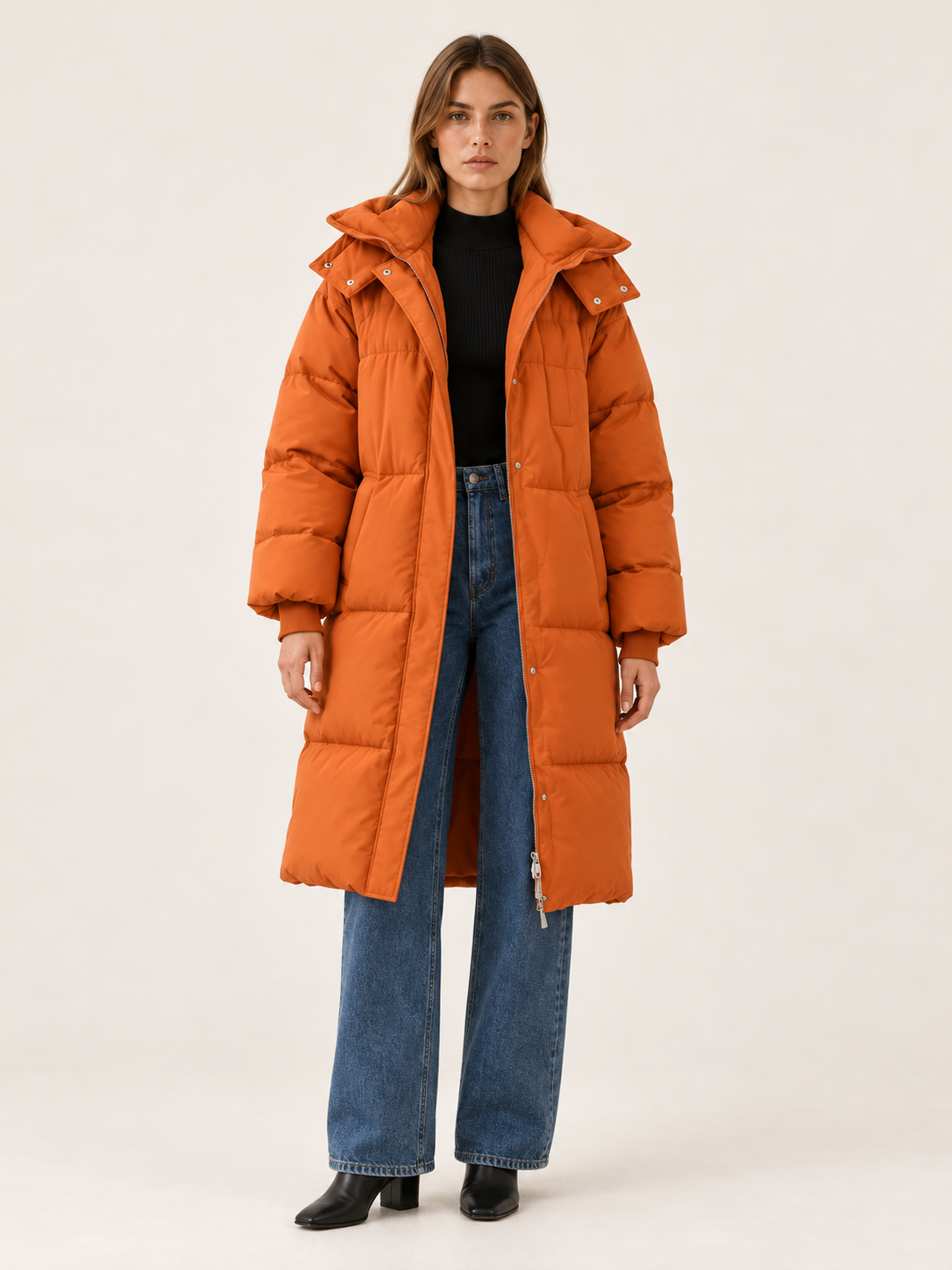Henrietta | Women's Long Hooded Puffer Coat Winter