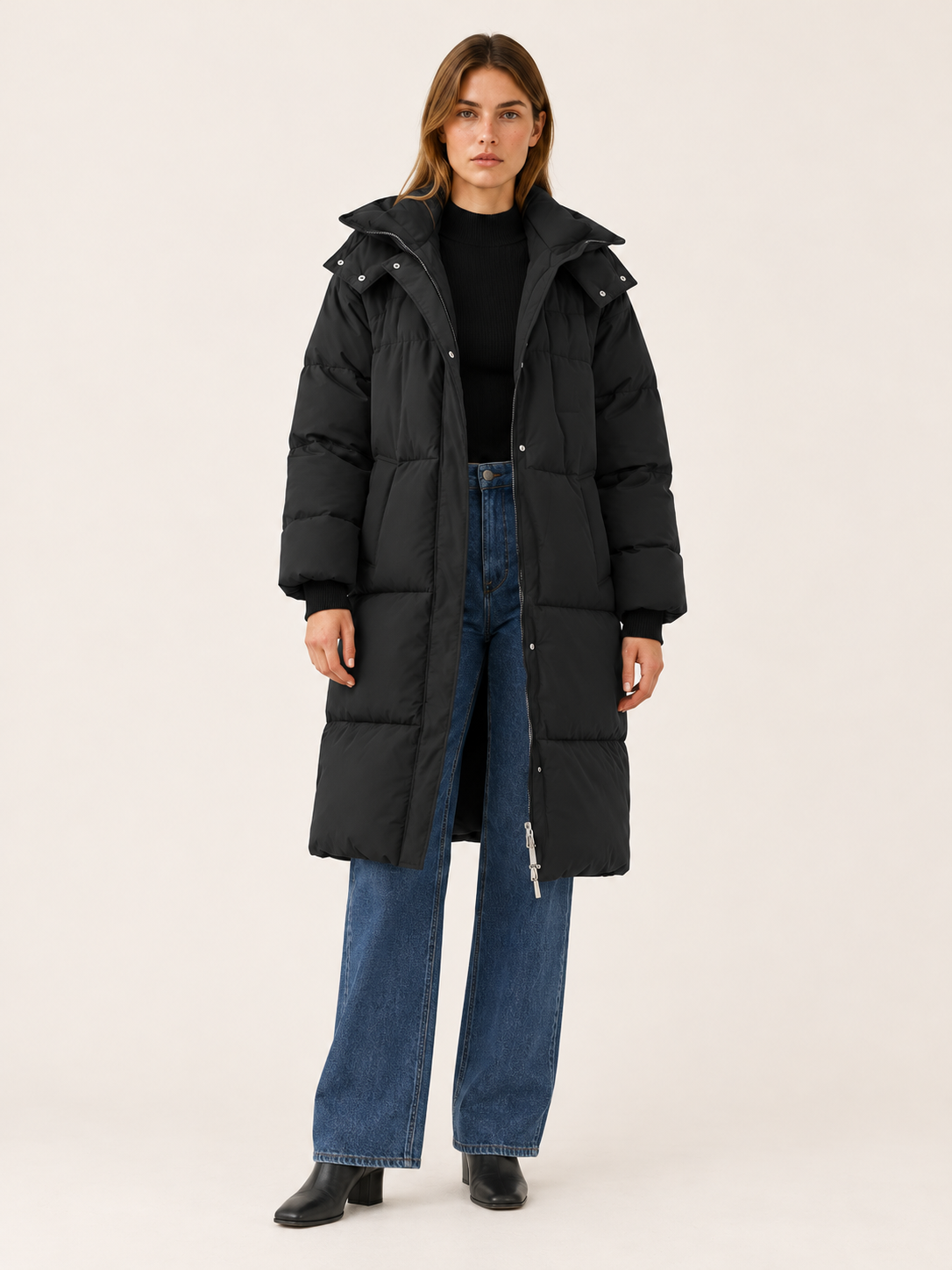 Henrietta | Women's Long Hooded Puffer Coat Winter
