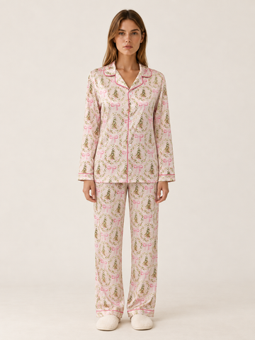 Hester | Christmas Pyjama Set with Button Shirt