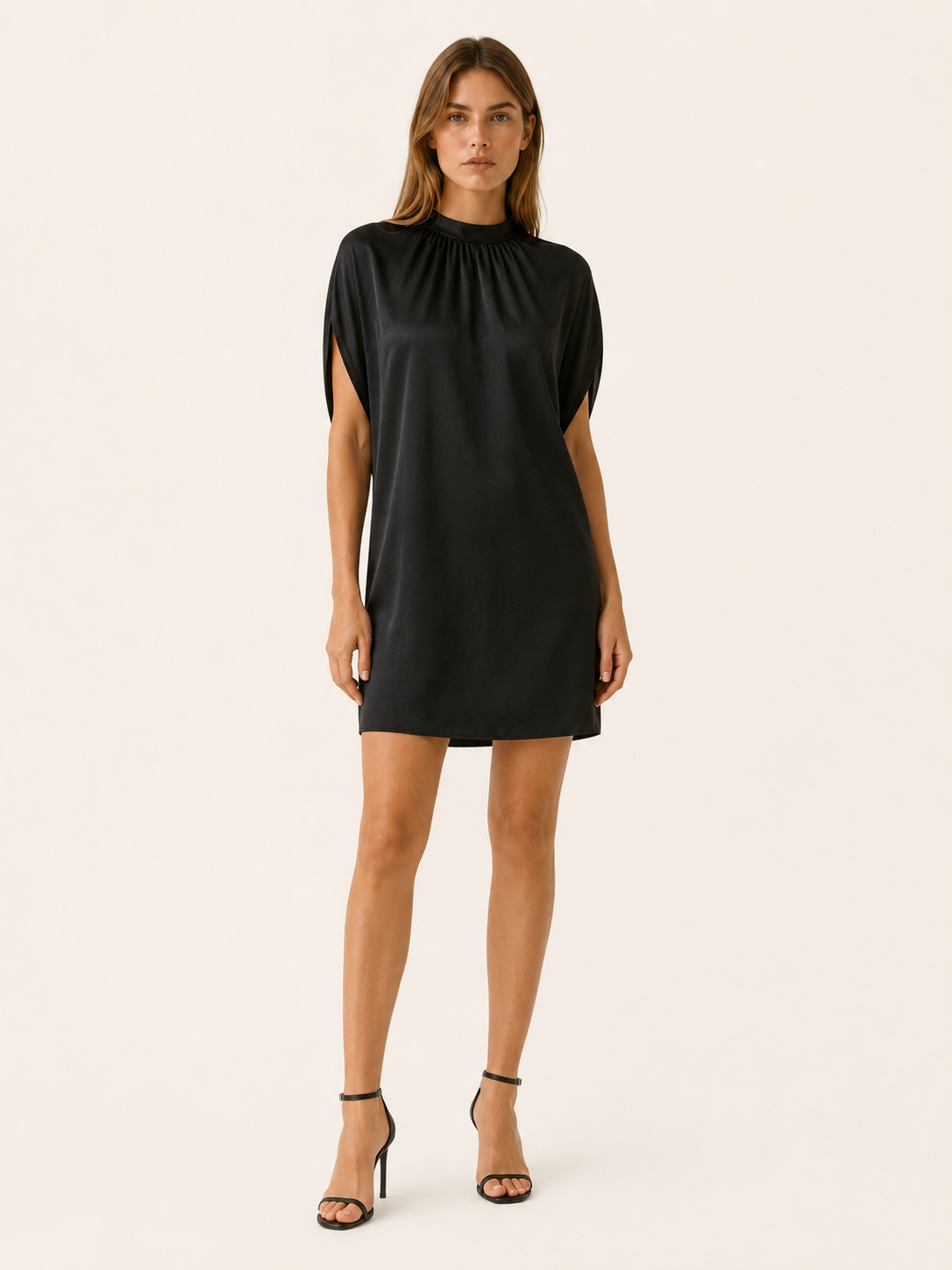 Hollis | Figure Flattering Mini Dress with V Neck Lightweight Summer Dress
