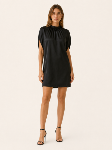 Hollis | Figure Flattering Mini Dress with V Neck Lightweight Summer Dress
