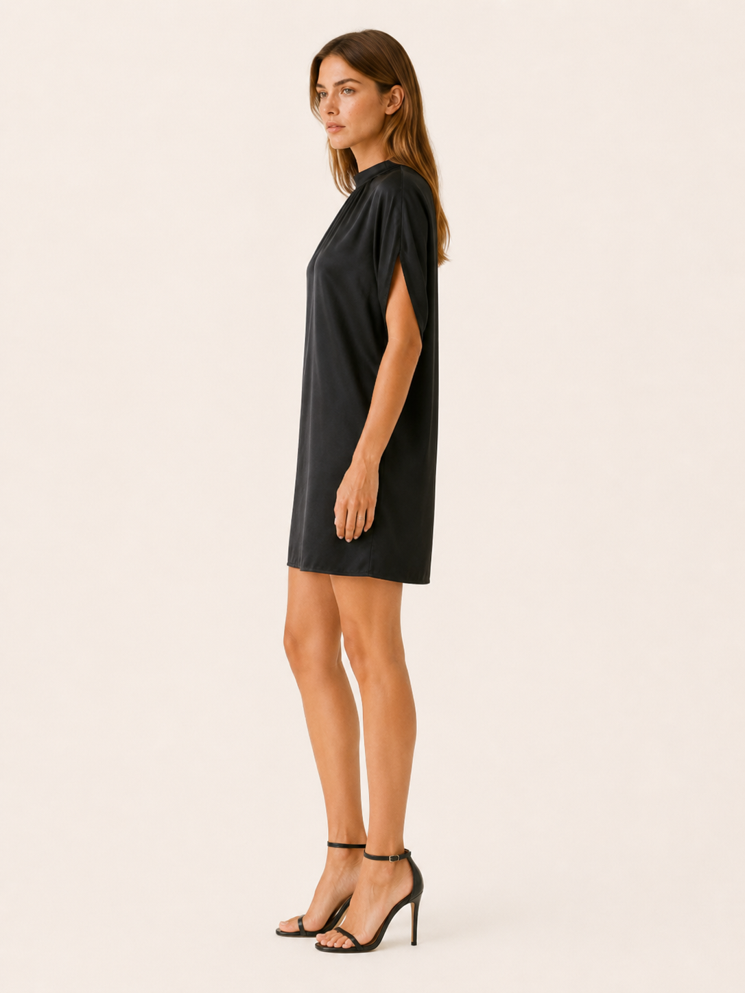 Hollis | Figure Flattering Mini Dress with V Neck Lightweight Summer Dress