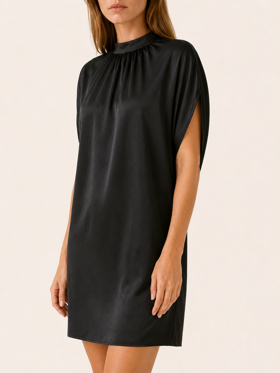 Hollis | Figure Flattering Mini Dress with V Neck Lightweight Summer Dress