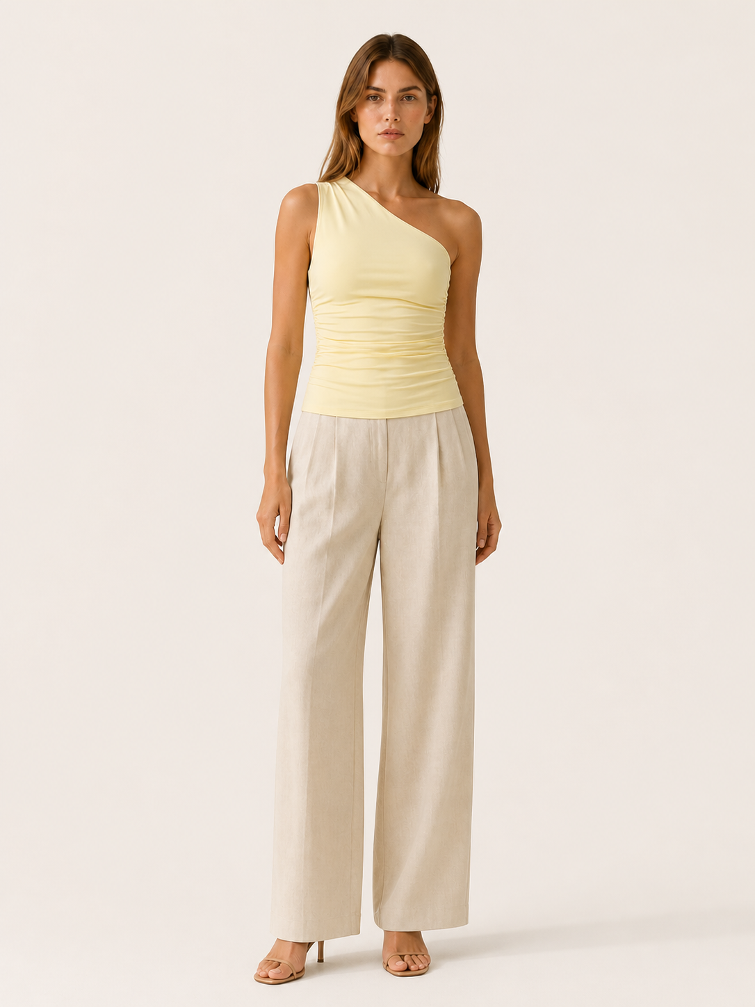 Ilyra | One Shoulder Top with Ruched Fit