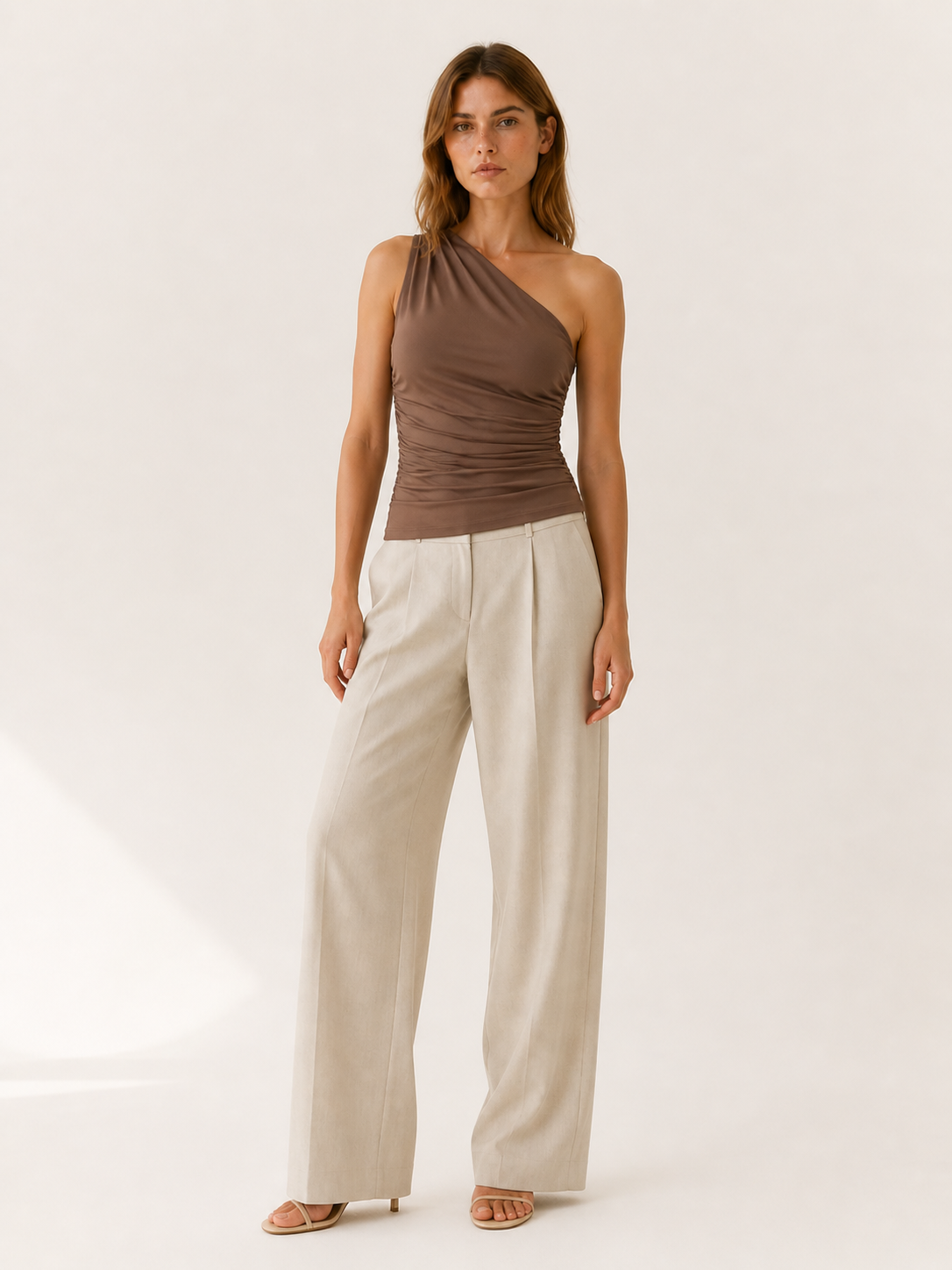 Ilyra | One Shoulder Top with Ruched Fit