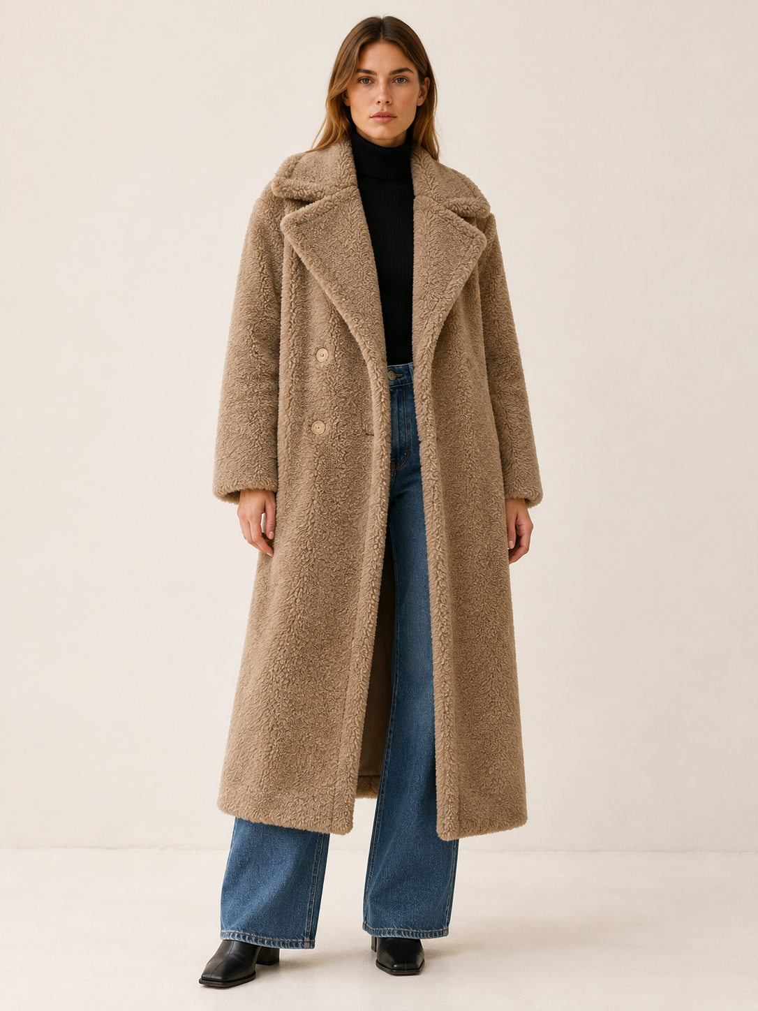 Isadore | Women's Long Teddy Coat Winter