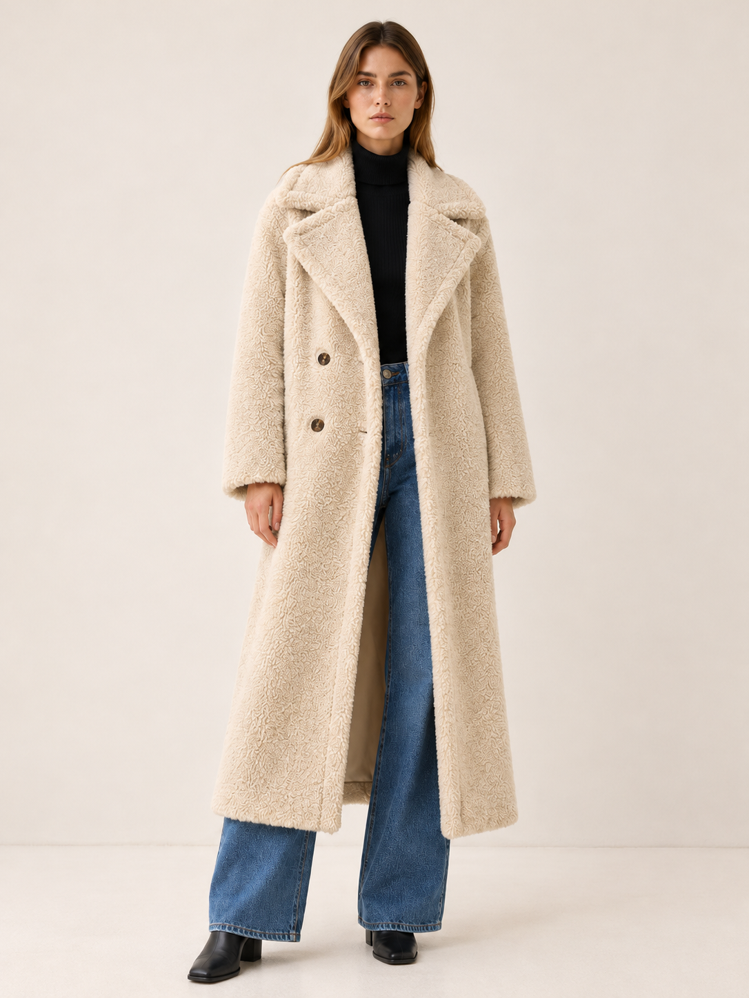 Isadore | Women's Long Teddy Coat Winter